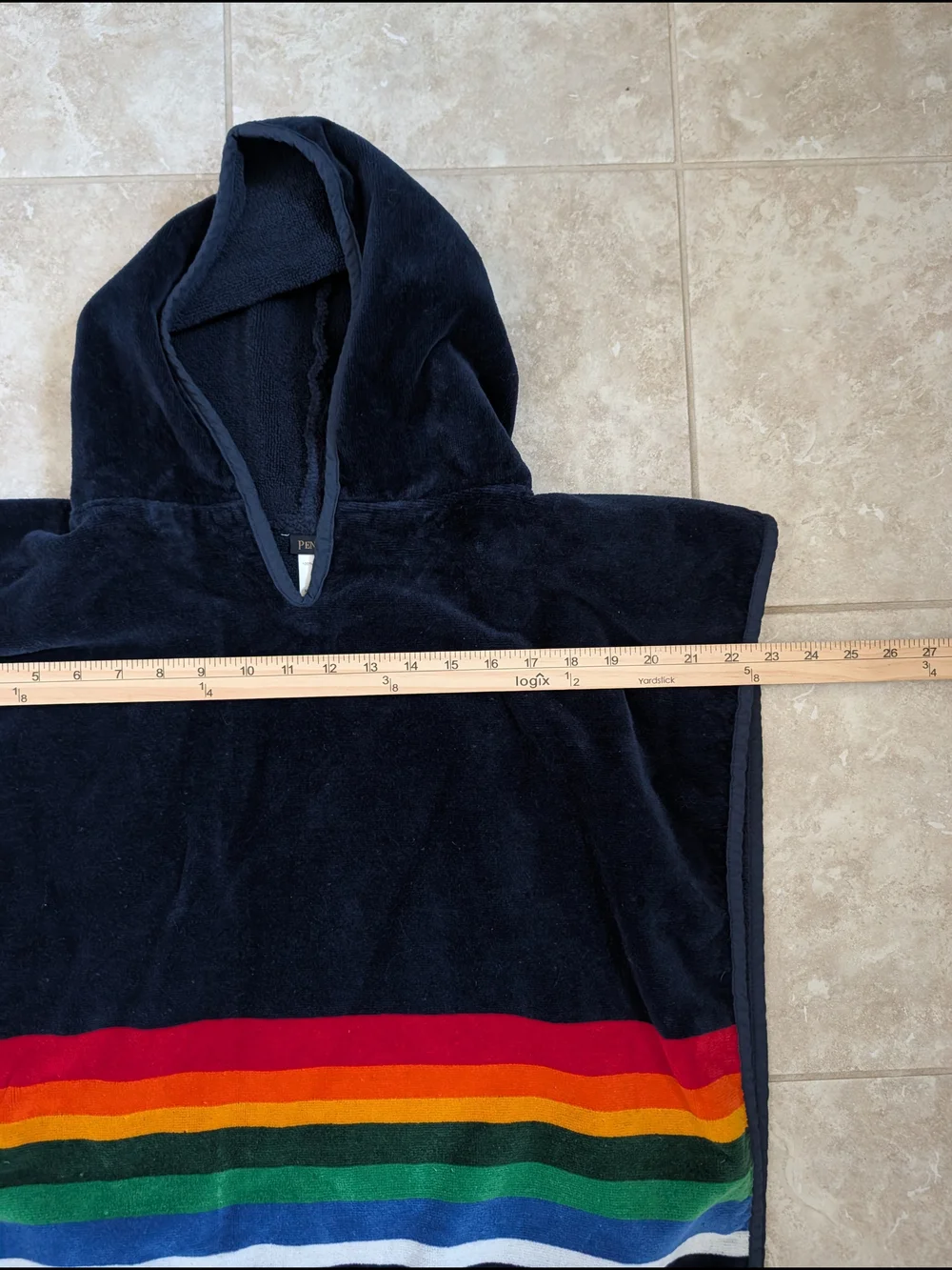 Pendleton Towel Poncho Crater Lake Hooded Surf Swim Beach Wearable Youth Kids